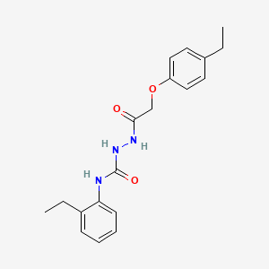 molecular formula C19H23N3O3 B4675838 2-[(4-ethylphenoxy)acetyl]-N-(2-ethylphenyl)hydrazinecarboxamide 