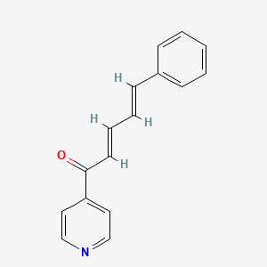 molecular formula C16H13NO B4675860 5-phenyl-1-(4-pyridinyl)-2,4-pentadien-1-one 