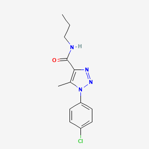 molecular formula C13H15ClN4O B4675872 1-(4-chlorophenyl)-5-methyl-N-propyl-1H-1,2,3-triazole-4-carboxamide 