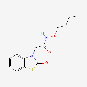 molecular formula C13H16N2O3S B4675932 N-butoxy-2-(2-oxo-1,3-benzothiazol-3(2H)-yl)acetamide 