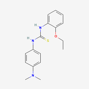 molecular formula C17H21N3OS B4675996 N-[4-(dimethylamino)phenyl]-N'-(2-ethoxyphenyl)thiourea 