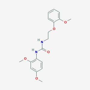 molecular formula C18H22N2O5 B4676005 N-(2,4-dimethoxyphenyl)-N'-[2-(2-methoxyphenoxy)ethyl]urea 