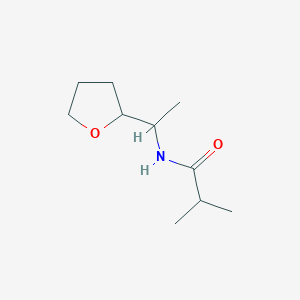 molecular formula C10H19NO2 B4676010 2-methyl-N-[1-(tetrahydro-2-furanyl)ethyl]propanamide 
