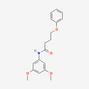 molecular formula C18H21NO4 B4676032 N-(3,5-dimethoxyphenyl)-4-phenoxybutanamide 