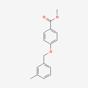 molecular formula C16H16O3 B4676128 methyl 4-[(3-methylbenzyl)oxy]benzoate 