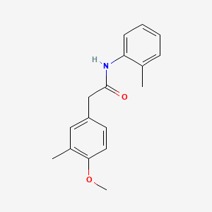 molecular formula C17H19NO2 B4676147 2-(4-methoxy-3-methylphenyl)-N-(2-methylphenyl)acetamide 