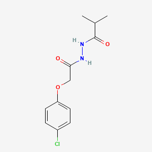 molecular formula C12H15ClN2O3 B4676309 N'-[(4-chlorophenoxy)acetyl]-2-methylpropanohydrazide 
