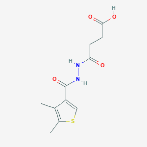 molecular formula C11H14N2O4S B4676355 4-{2-[(4,5-dimethyl-3-thienyl)carbonyl]hydrazino}-4-oxobutanoic acid 