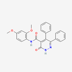 molecular formula C25H21N3O4 B4676376 N-(2,4-dimethoxyphenyl)-3-oxo-5,6-diphenyl-2,3-dihydro-4-pyridazinecarboxamide 