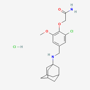 molecular formula C20H28Cl2N2O3 B4676388 2-{4-[(1-adamantylamino)methyl]-2-chloro-6-methoxyphenoxy}acetamide hydrochloride 