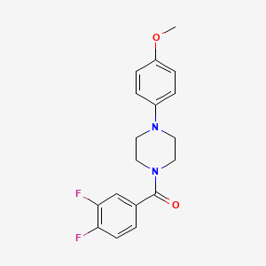 molecular formula C18H18F2N2O2 B4676389 1-(3,4-difluorobenzoyl)-4-(4-methoxyphenyl)piperazine 