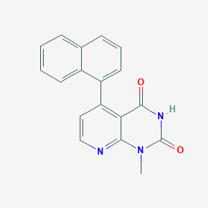 molecular formula C18H13N3O2 B4676420 1-methyl-5-(1-naphthyl)pyrido[2,3-d]pyrimidine-2,4(1H,3H)-dione 