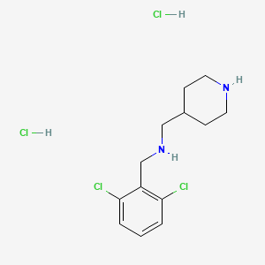 molecular formula C13H20Cl4N2 B4676444 (2,6-dichlorobenzyl)(4-piperidinylmethyl)amine dihydrochloride 