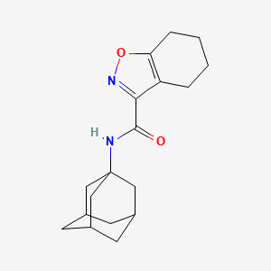 molecular formula C18H24N2O2 B4676520 N-1-adamantyl-4,5,6,7-tetrahydro-1,2-benzisoxazole-3-carboxamide 