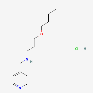 molecular formula C13H23ClN2O B4676537 (3-butoxypropyl)(4-pyridinylmethyl)amine hydrochloride 
