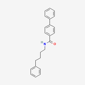 molecular formula C23H23NO B4676561 N-(4-phenylbutyl)-4-biphenylcarboxamide 