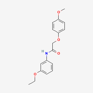 molecular formula C17H19NO4 B4676594 N-(3-ethoxyphenyl)-2-(4-methoxyphenoxy)acetamide 