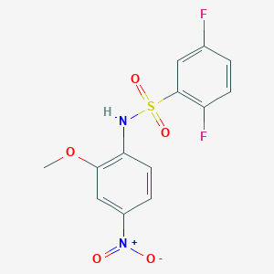 molecular formula C13H10F2N2O5S B4676609 2,5-difluoro-N-(2-methoxy-4-nitrophenyl)benzenesulfonamide 