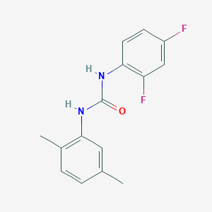 molecular formula C15H14F2N2O B4676648 N-(2,4-difluorophenyl)-N'-(2,5-dimethylphenyl)urea 