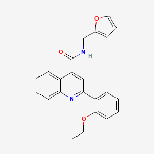 molecular formula C23H20N2O3 B4676660 2-(2-ethoxyphenyl)-N-(2-furylmethyl)-4-quinolinecarboxamide 