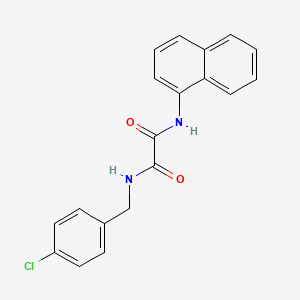 molecular formula C19H15ClN2O2 B4676736 N-(4-chlorobenzyl)-N'-1-naphthylethanediamide 