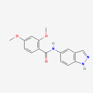 molecular formula C16H15N3O3 B4676777 N-1H-indazol-5-yl-2,4-dimethoxybenzamide 