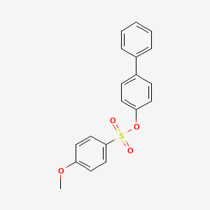 molecular formula C19H16O4S B4676861 4-biphenylyl 4-methoxybenzenesulfonate 