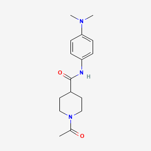 molecular formula C16H23N3O2 B4676906 1-acetyl-N-[4-(dimethylamino)phenyl]-4-piperidinecarboxamide 