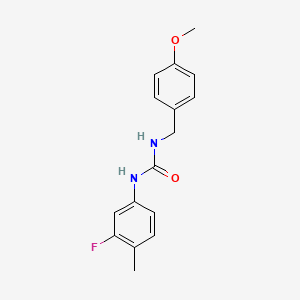 molecular formula C16H17FN2O2 B4676973 N-(3-fluoro-4-methylphenyl)-N'-(4-methoxybenzyl)urea 