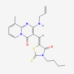 2-(allylamino)-3-[(3-butyl-4-oxo-2-thioxo-1,3-thiazolidin-5-ylidene)methyl]-9-methyl-4H-pyrido[1,2-a]pyrimidin-4-one