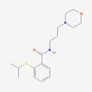 molecular formula C17H26N2O2S B4677009 2-(isopropylthio)-N-[3-(4-morpholinyl)propyl]benzamide 