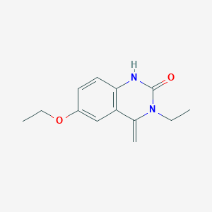 molecular formula C13H16N2O2 B4677064 6-ethoxy-3-ethyl-4-methylene-3,4-dihydro-2(1H)-quinazolinone 