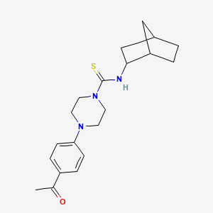 4-(4-acetylphenyl)-N-bicyclo[2.2.1]hept-2-yl-1-piperazinecarbothioamide