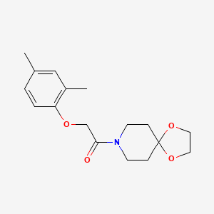 molecular formula C17H23NO4 B4677296 8-[(2,4-dimethylphenoxy)acetyl]-1,4-dioxa-8-azaspiro[4.5]decane 