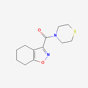 molecular formula C12H16N2O2S B4677353 3-(4-thiomorpholinylcarbonyl)-4,5,6,7-tetrahydro-1,2-benzisoxazole 