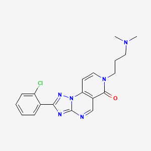 molecular formula C19H19ClN6O B4677354 2-(2-chlorophenyl)-7-[3-(dimethylamino)propyl]pyrido[3,4-e][1,2,4]triazolo[1,5-a]pyrimidin-6(7H)-one 