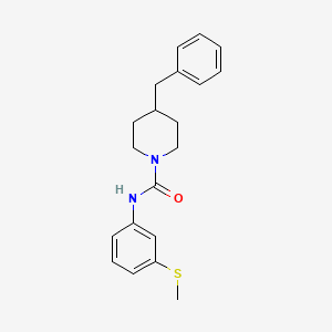 molecular formula C20H24N2OS B4677361 4-benzyl-N-[3-(methylthio)phenyl]-1-piperidinecarboxamide 