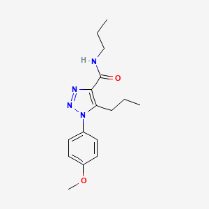 molecular formula C16H22N4O2 B4677389 1-(4-methoxyphenyl)-N,5-dipropyl-1H-1,2,3-triazole-4-carboxamide 