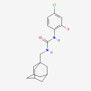 molecular formula C18H22ClFN2O B4677397 N-(1-adamantylmethyl)-N'-(4-chloro-2-fluorophenyl)urea 