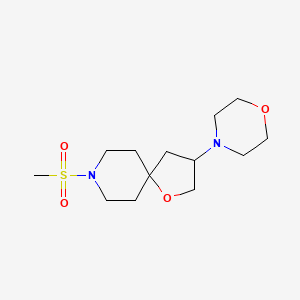 molecular formula C13H24N2O4S B4677402 8-(methylsulfonyl)-3-(4-morpholinyl)-1-oxa-8-azaspiro[4.5]decane 