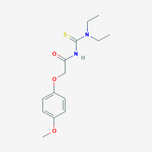 molecular formula C14H20N2O3S B467742 N,N-diethyl-N'-[(4-methoxyphenoxy)acetyl]thiourea CAS No. 587841-80-3