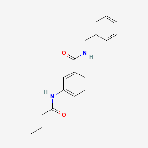 molecular formula C18H20N2O2 B4677445 N-benzyl-3-(butyrylamino)benzamide 