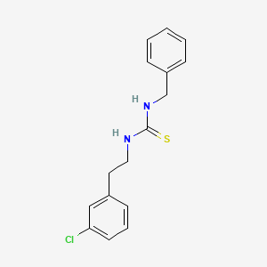 molecular formula C16H17ClN2S B4677490 N-benzyl-N'-[2-(3-chlorophenyl)ethyl]thiourea 