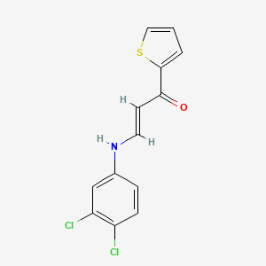 molecular formula C13H9Cl2NOS B4677508 3-[(3,4-dichlorophenyl)amino]-1-(2-thienyl)-2-propen-1-one 