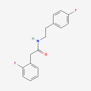 2-(2-fluorophenyl)-N-[2-(4-fluorophenyl)ethyl]acetamide