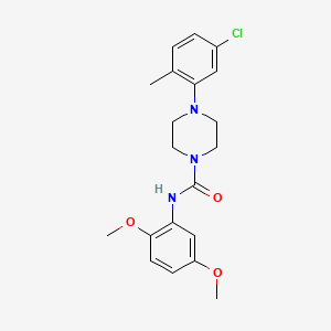 molecular formula C20H24ClN3O3 B4677620 4-(5-chloro-2-methylphenyl)-N-(2,5-dimethoxyphenyl)-1-piperazinecarboxamide 