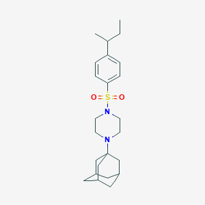 1-(1-adamantyl)-4-[(4-sec-butylphenyl)sulfonyl]piperazine