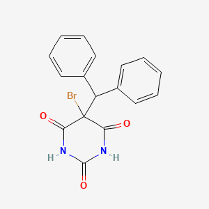 molecular formula C17H13BrN2O3 B4677634 5-bromo-5-(diphenylmethyl)-2,4,6(1H,3H,5H)-pyrimidinetrione 