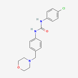 molecular formula C18H20ClN3O2 B4677690 N-(4-chlorophenyl)-N'-[4-(4-morpholinylmethyl)phenyl]urea 