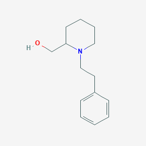 molecular formula C14H21NO B4677803 [1-(2-phenylethyl)-2-piperidinyl]methanol 